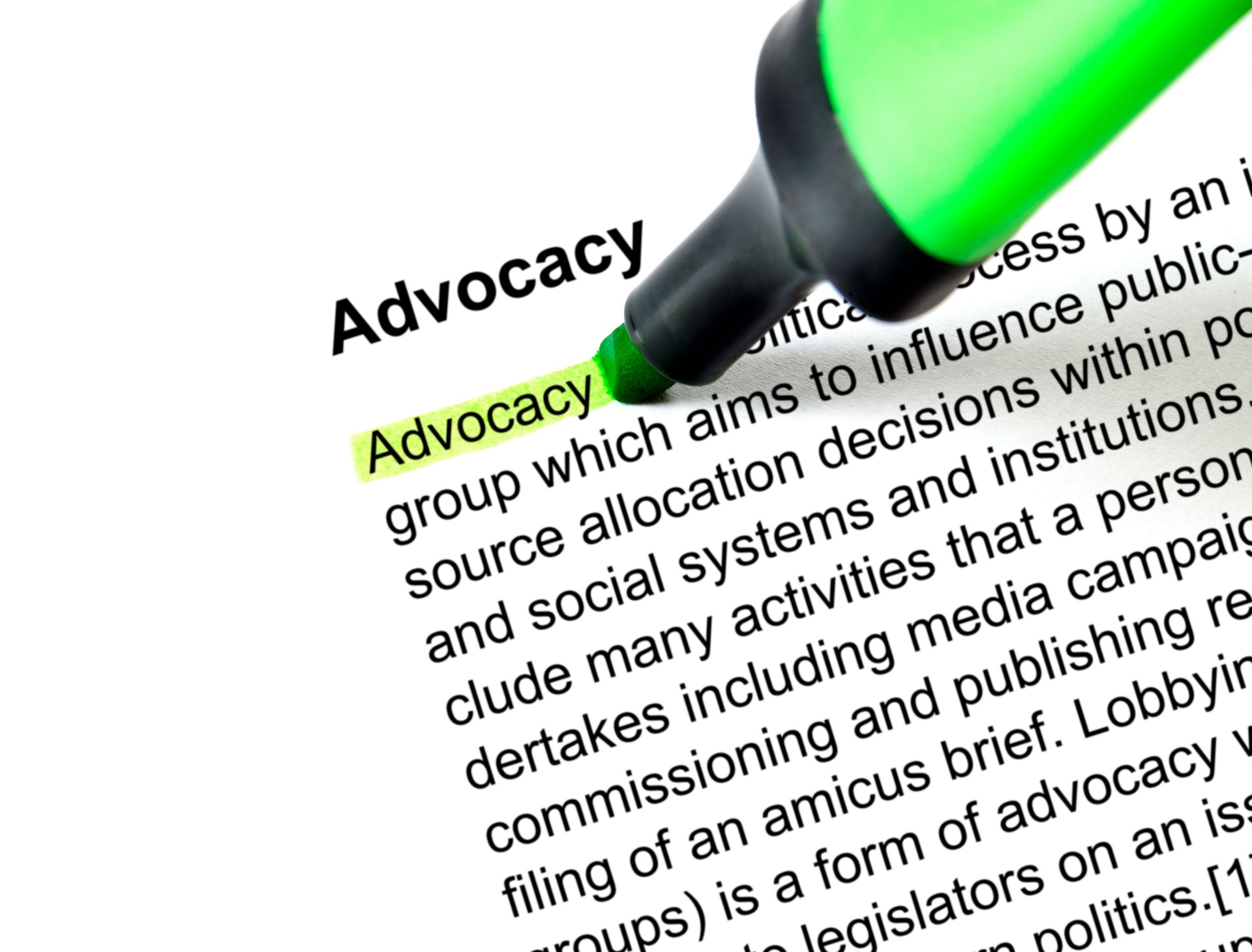 advocacy highligted